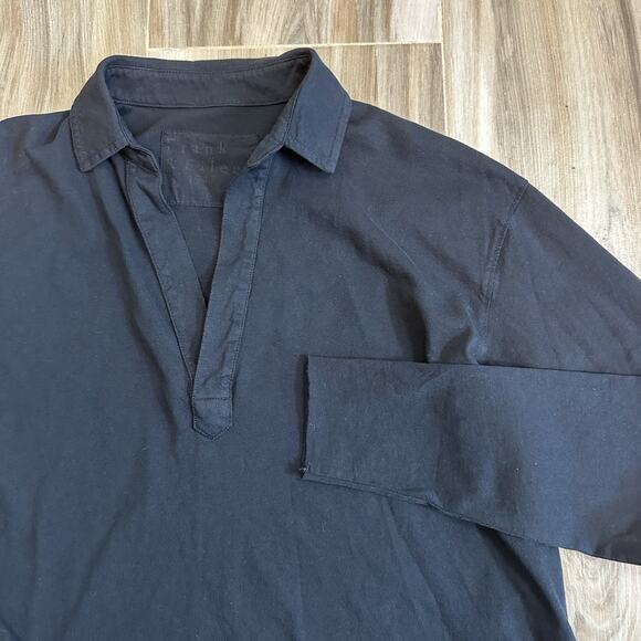 Frank & Eileen Shirt Patrick Popover Henley Heritage Jersey Size XS Black Cozy - Picture 4 of 11